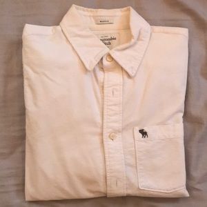 Abercrombie & Fitch Long Sleeve White Button Down